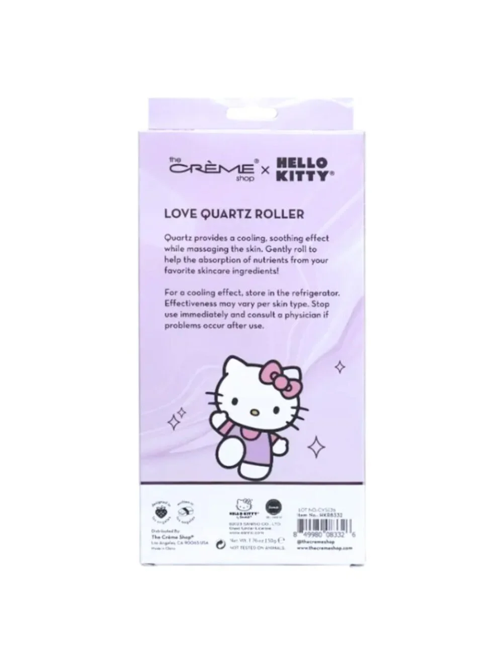 NWT The Crème Shop x Hello Kitty Love Quartz Facial Massage Roller